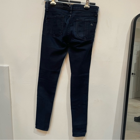rag & bone Women's High Rise Jeans - Dark Blue - Picture 2 of 6